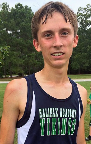 Jackson Harris placed first in Halifax Academy&#039;s first Cross Country Meet.