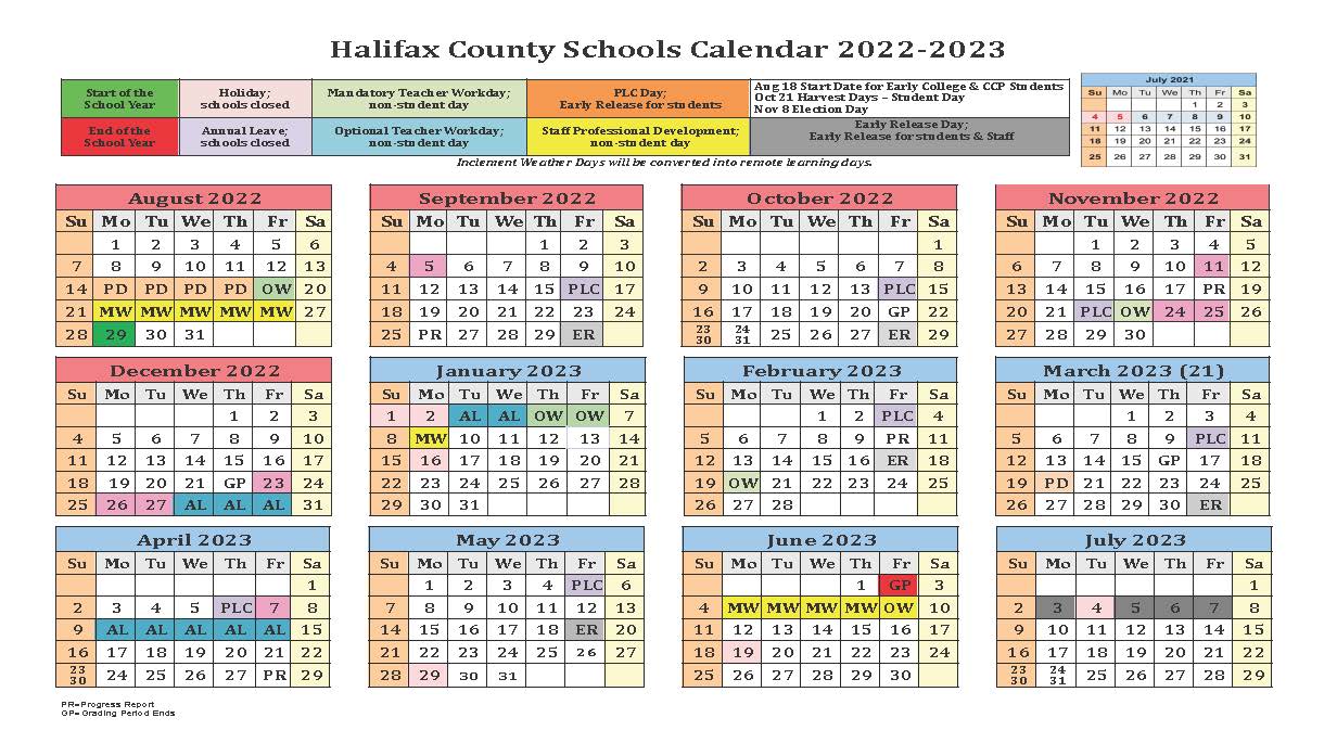 RRSpin Halifax County Schools releases 2022 23 calendar