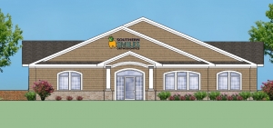 Architectural rendering of the Southern Smiles practice currently under construction.