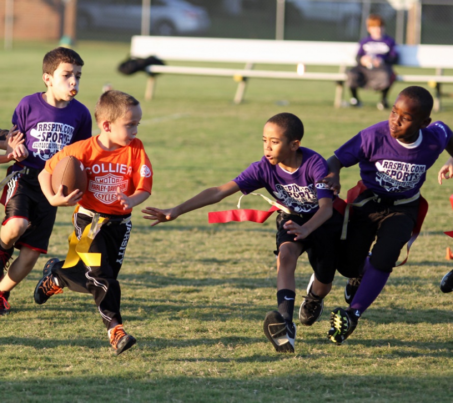 RRSpin Youth flag football opening night