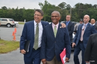 Bryant, right, with Governor Pat McCrory.